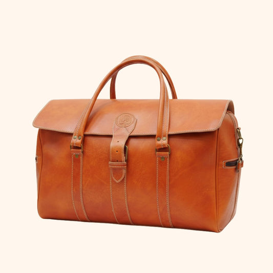 Handcrafted Moroccan Leather Travel Bag