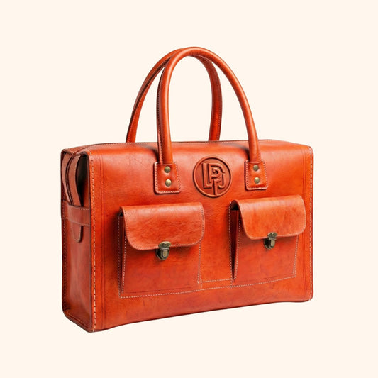 Linpauj Classic Leather Briefcase